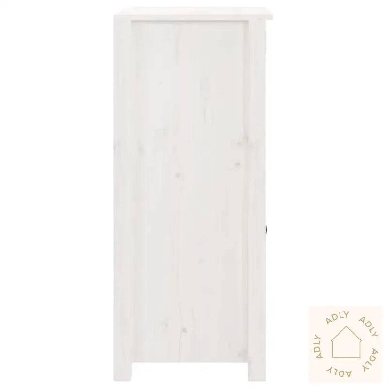 Skjenker 2 Stk Hvit 40X35X80 Cm Heltre Furu