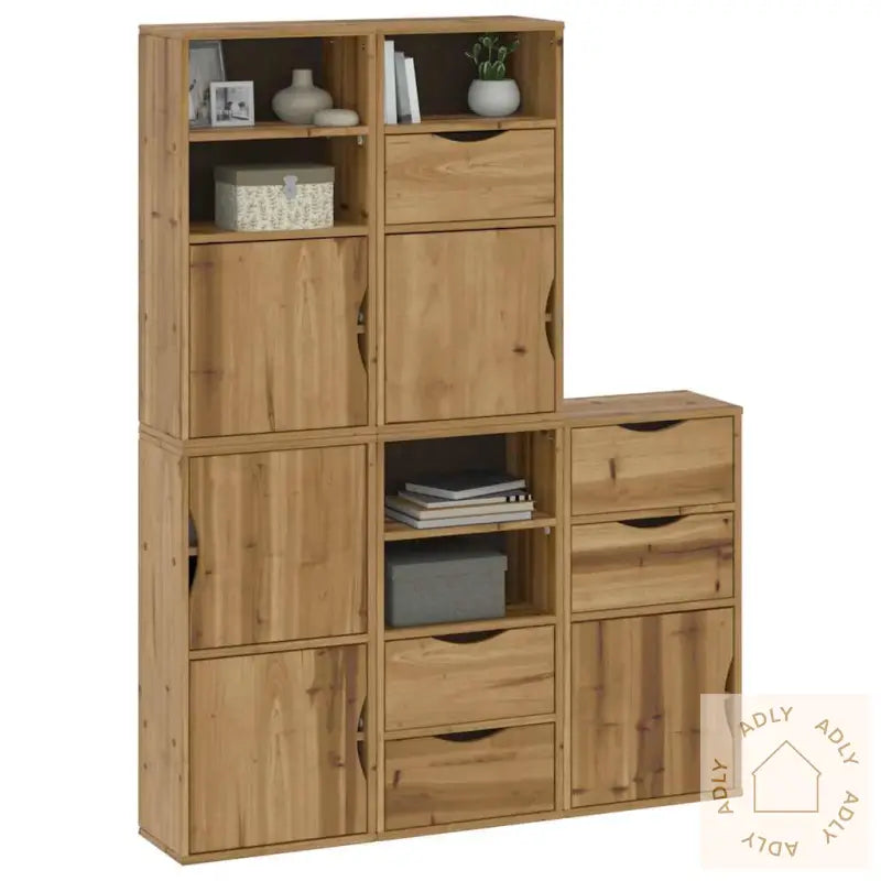 Sideskap 5 Stk Odda 40X24X79 Cm Heltre Furu