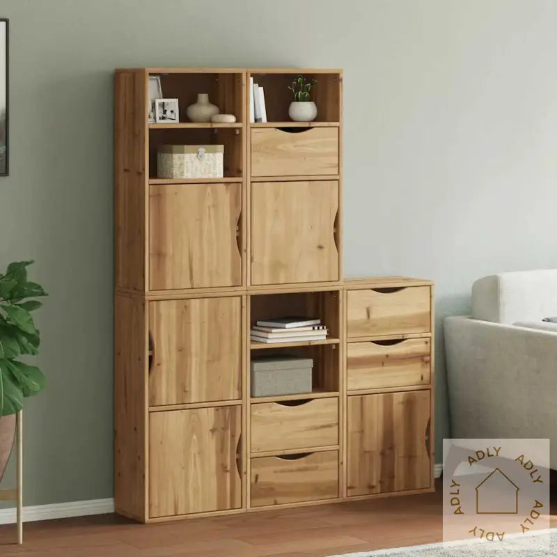 Sideskap 5 Stk Odda 40X24X79 Cm Heltre Furu
