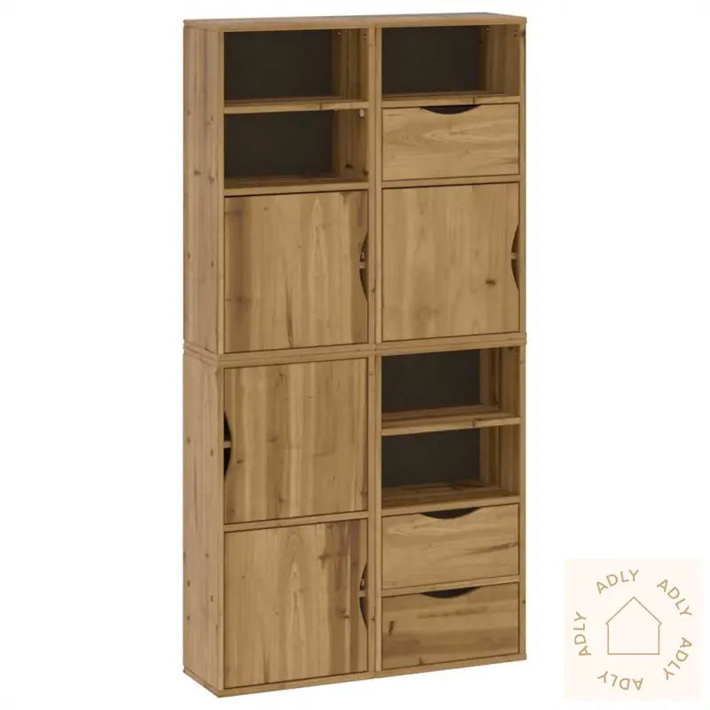 Sideskap 4 Stk Odda 40X24X79 Cm Heltre Furu