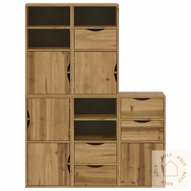 Sideskap 5 Stk Odda 40X24X79 Cm Heltre Furu
