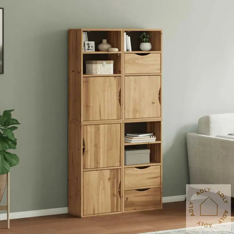 Sideskap 4 Stk Odda 40X24X79 Cm Heltre Furu