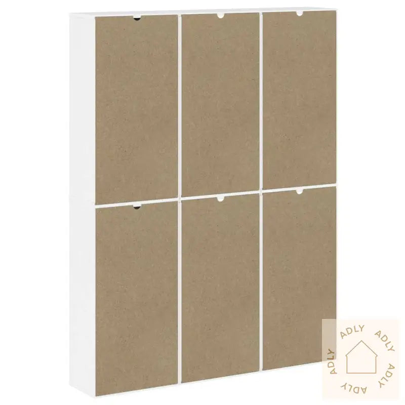 Sideskap 6 Stk Odda Hvit 40X24X79 Cm Heltre Furu
