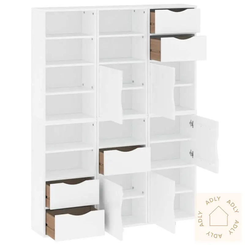 Sideskap 6 Stk Odda Hvit 40X24X79 Cm Heltre Furu
