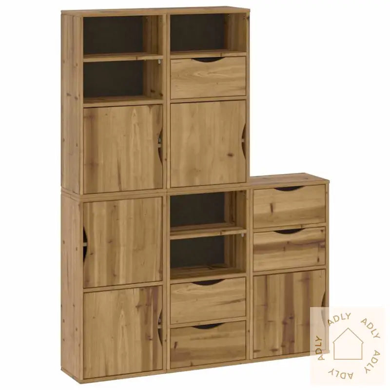 Sideskap 5 Stk Odda 40X24X79 Cm Heltre Furu