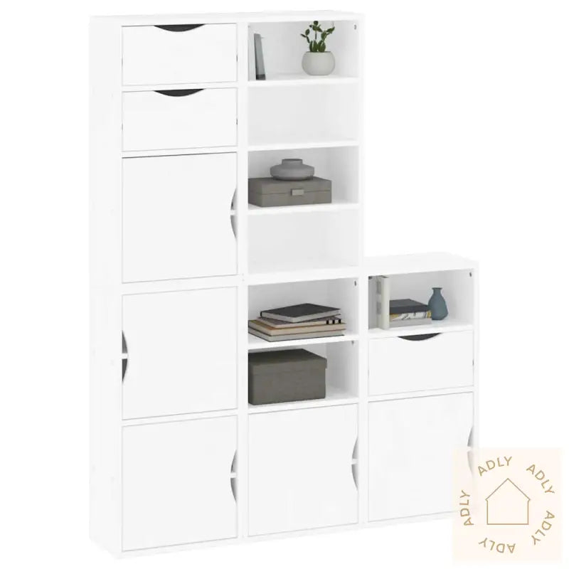 Sideskap 5 Stk Odda Hvit 40X24X79 Cm Heltre Furu