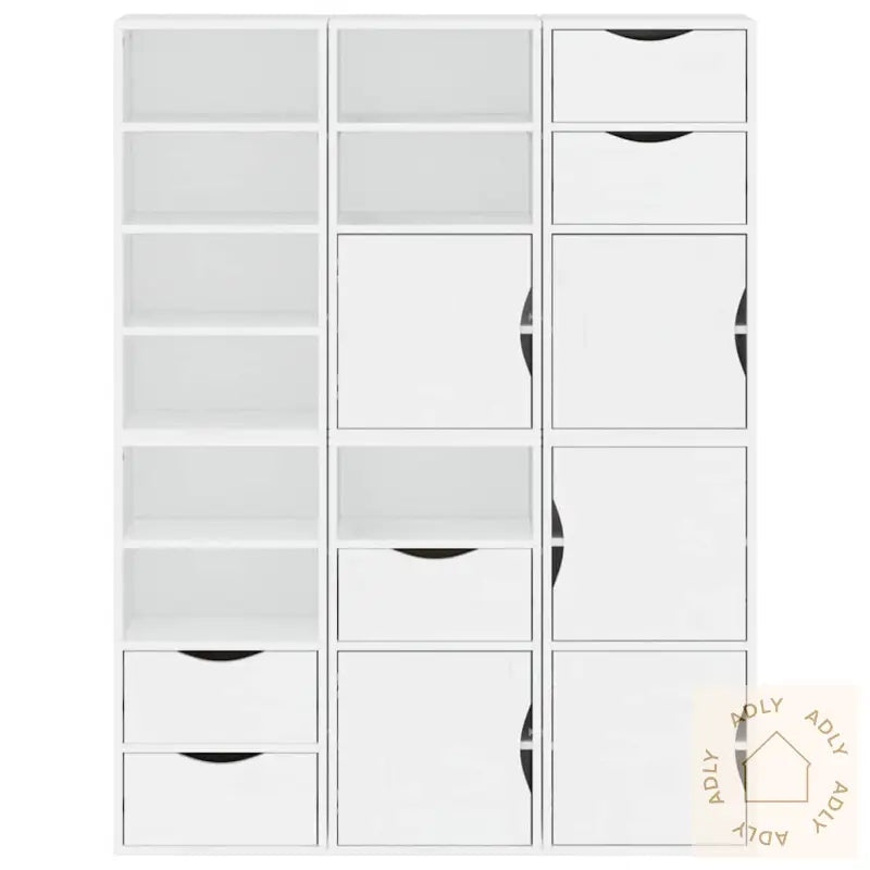 Sideskap 6 Stk Odda Hvit 40X24X79 Cm Heltre Furu