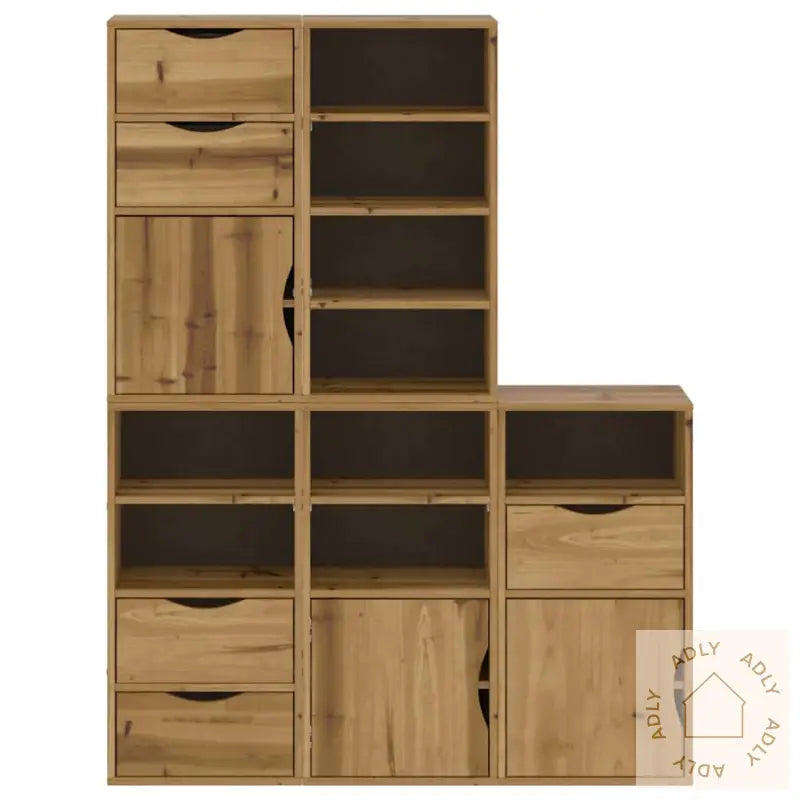 Sideskap 5 Stk Odda 40X24X79 Cm Heltre Furu