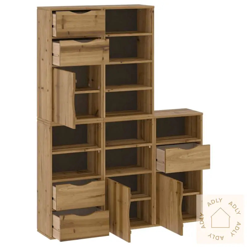 Sideskap 5 Stk Odda 40X24X79 Cm Heltre Furu