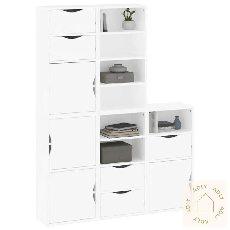 Sideskap 5 Stk Odda Hvit 40X24X79 Cm Heltre Furu