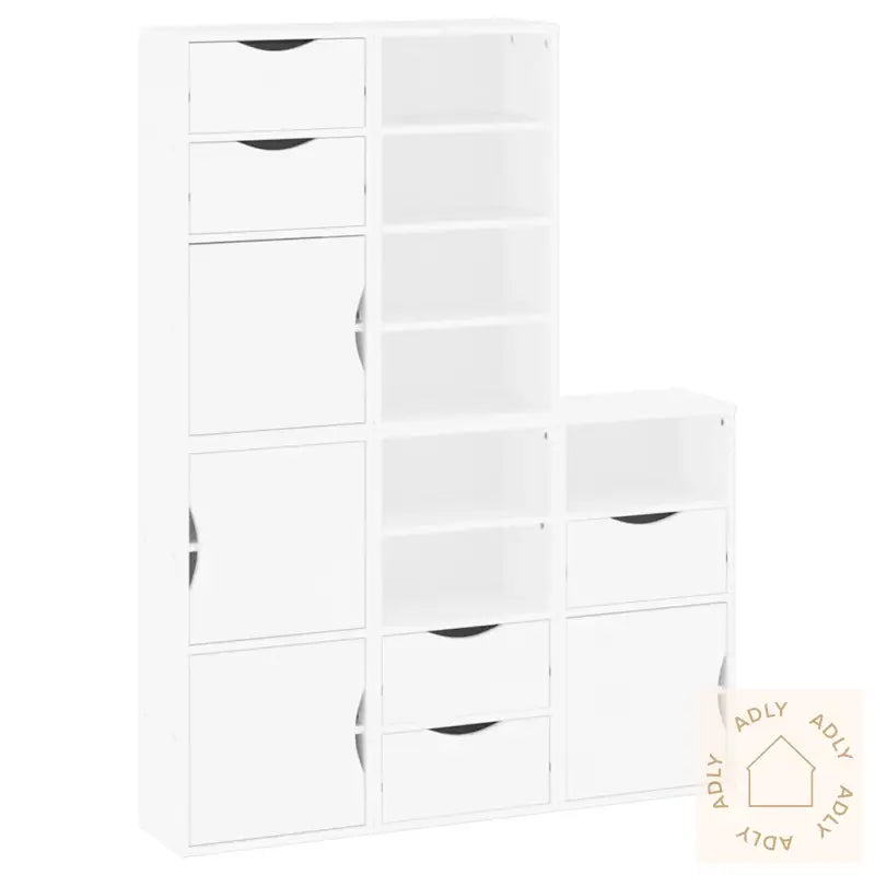 Sideskap 5 Stk Odda Hvit 40X24X79 Cm Heltre Furu