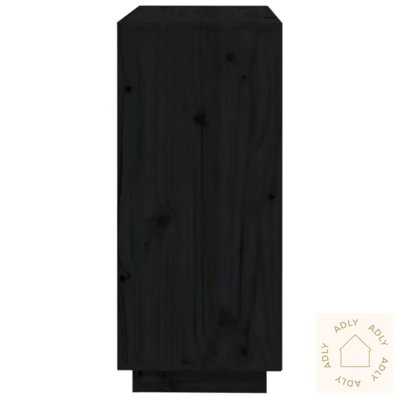 Skjenk Svart 74X35X80 Cm Heltre Furu