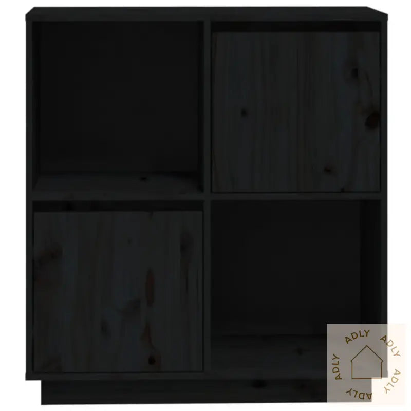 Skjenk Svart 74X35X80 Cm Heltre Furu