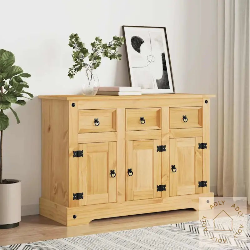 Bokhylle Corona Brun 112X44X78 Cm Heltre Meksikansk Furu