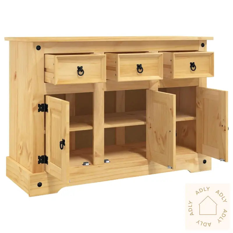 Bokhylle Corona Brun 112X44X78 Cm Heltre Meksikansk Furu