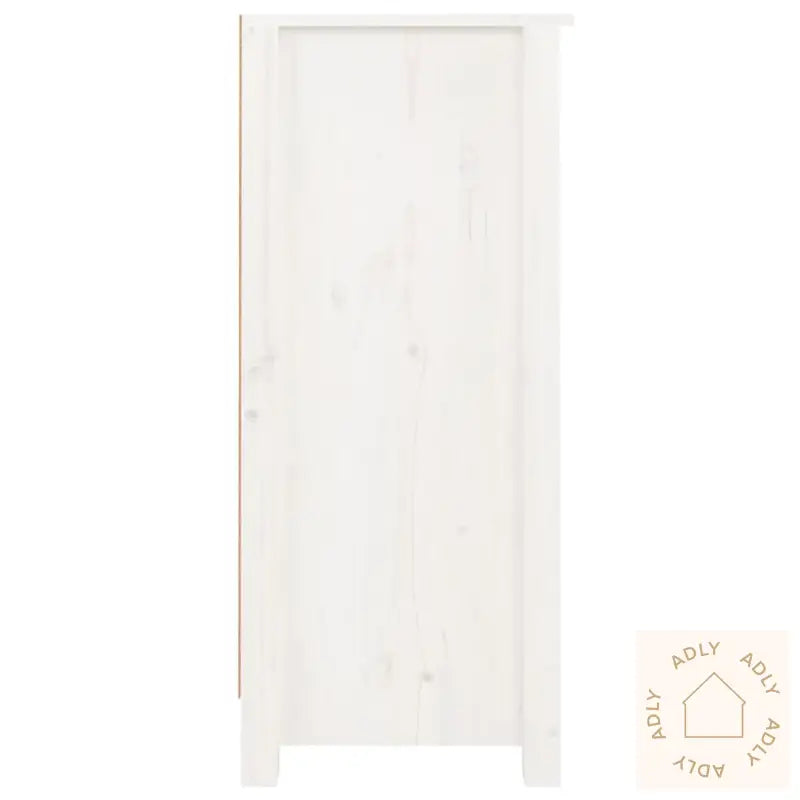 Skjenker 2 Stk Hvit 40X35X80 Cm Heltre Furu