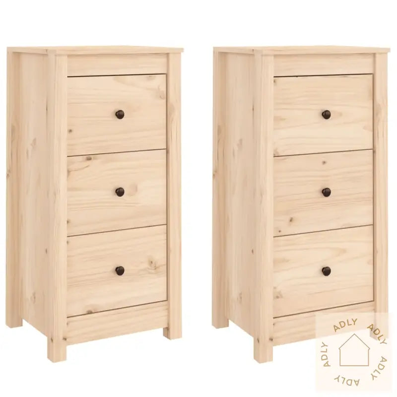 Skjenker 2 Stk 40X35X80 Cm Heltre Furu