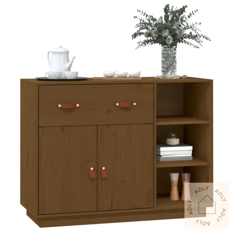 Skjenk Honningbrun 98,5X40X75 Cm Heltre Furu