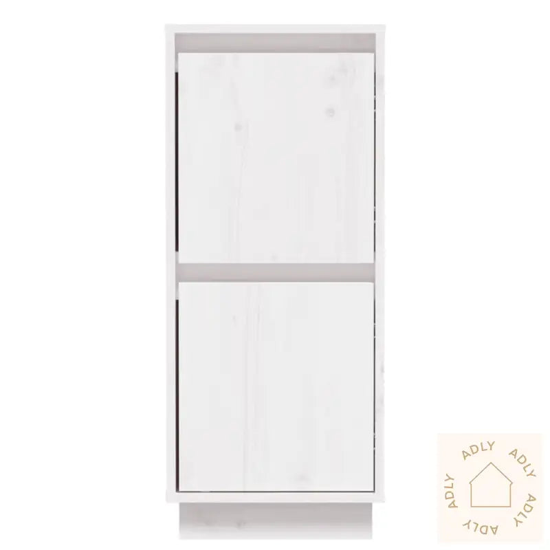 Skjenker 2 Stk Hvit 31,5X34X75 Cm Heltre Furu