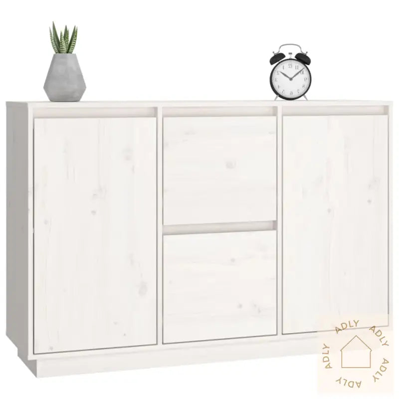 Skjenk Hvit 111X34X75 Cm Heltre Furu