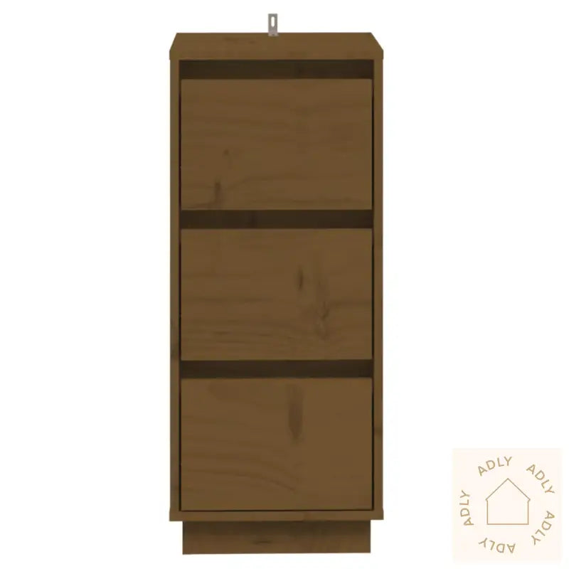 Skjenk 2 Stk Honningbrun 32X34X75 Cm Heltre Furu