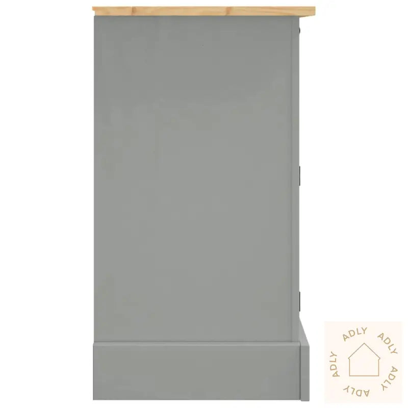 Bokhylle Corona Grå 112X43X78 Cm Heltre Meksikansk Furu