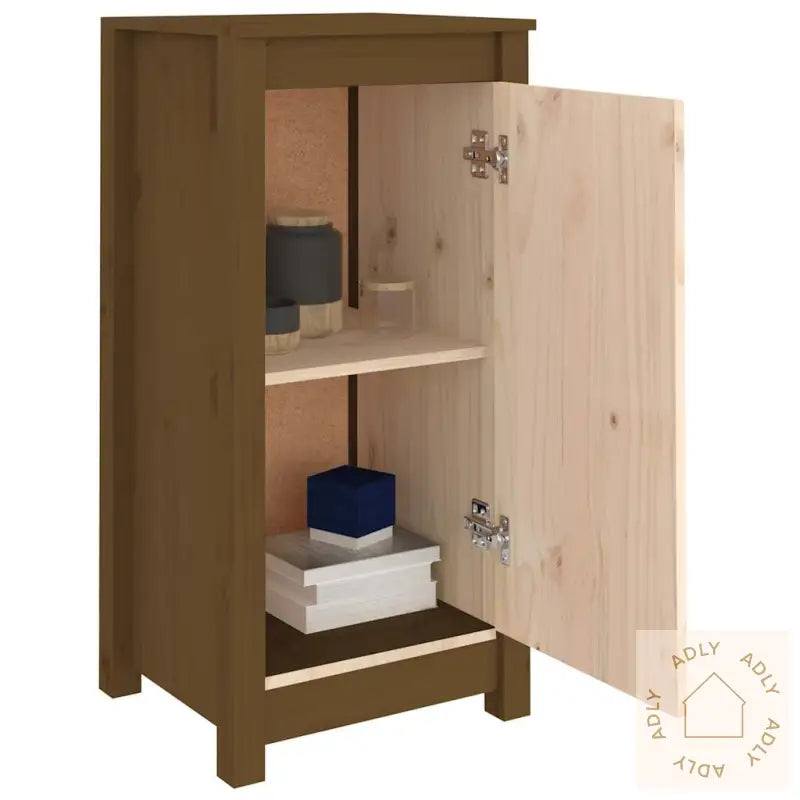 Skjenker 2 Stk Honningbrun 39X35X80 Cm Heltre Furu