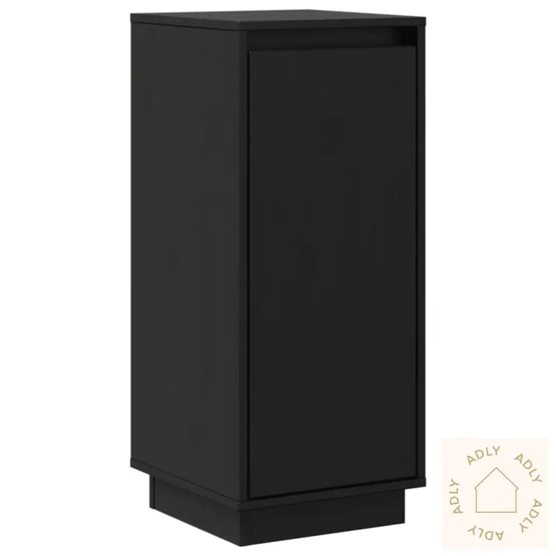 Skjenker 2 Stk Svart 31,5X34X75 Cm Heltre Furu