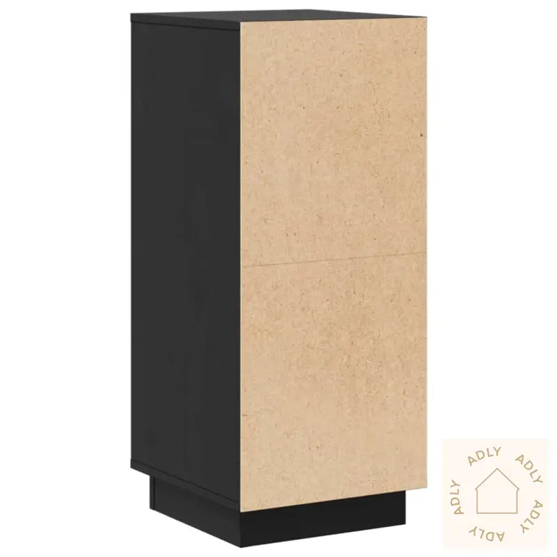 Skjenker 2 Stk Svart 31,5X34X75 Cm Heltre Furu