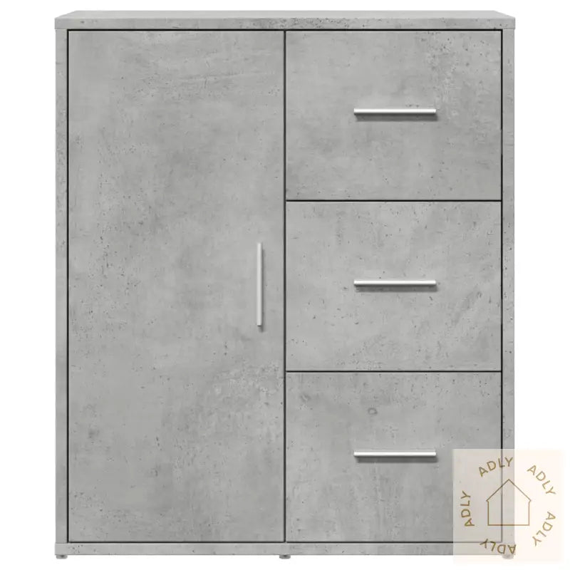Skjenker 2 Betonggrå 60X31X70 Cm Konstruert Tre