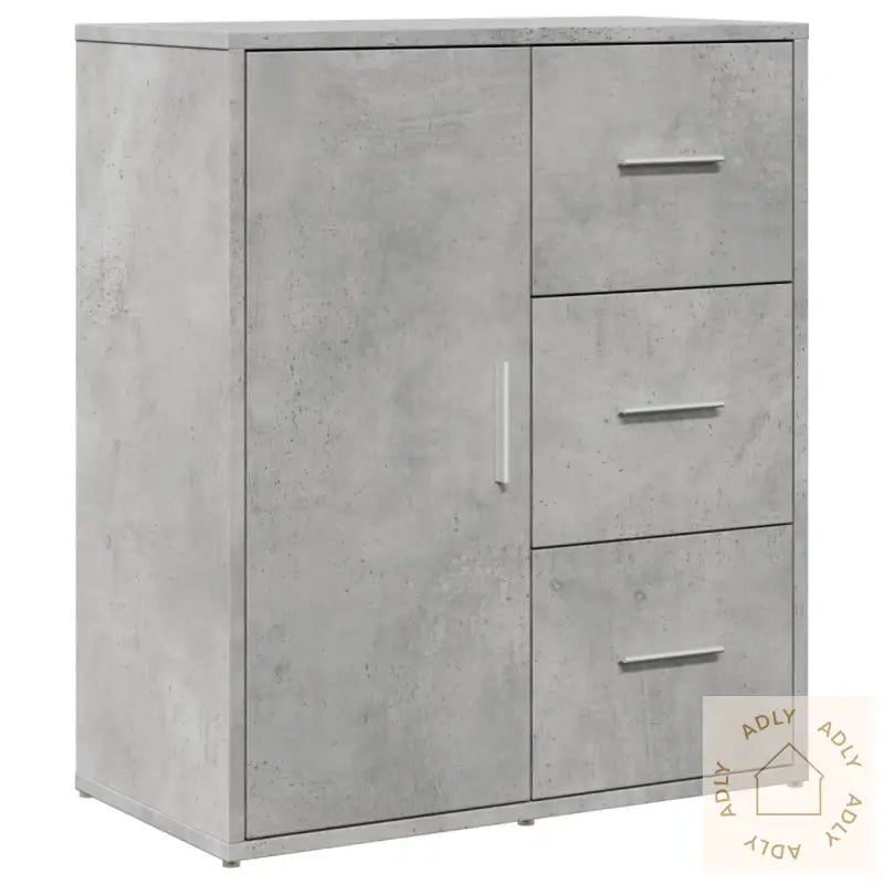 Skjenker 2 Betonggrå 60X31X70 Cm Konstruert Tre