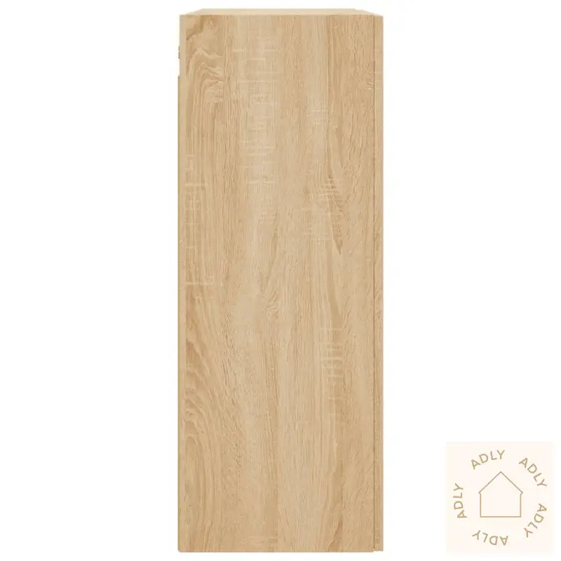 Veggskap 2 Stk Sonoma Eik Konstruert Tre