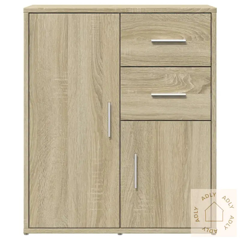 Skjenker 2 Sonoma Eik 60X31X70 Cm Konstruert Tre