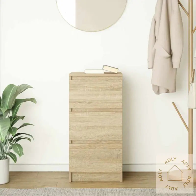 Skjenk Sonoma Eik 37,5X35X76 Cm Konstruert Tre