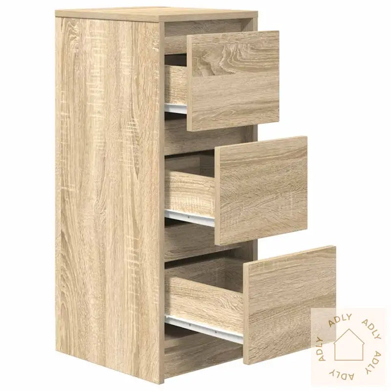 Skjenk Sonoma Eik 29,5X34X76 Cm Konstruert Tre