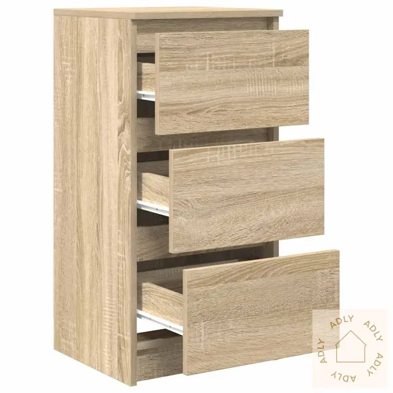 Skjenk Sonoma Eik 37,5X35X76 Cm Konstruert Tre