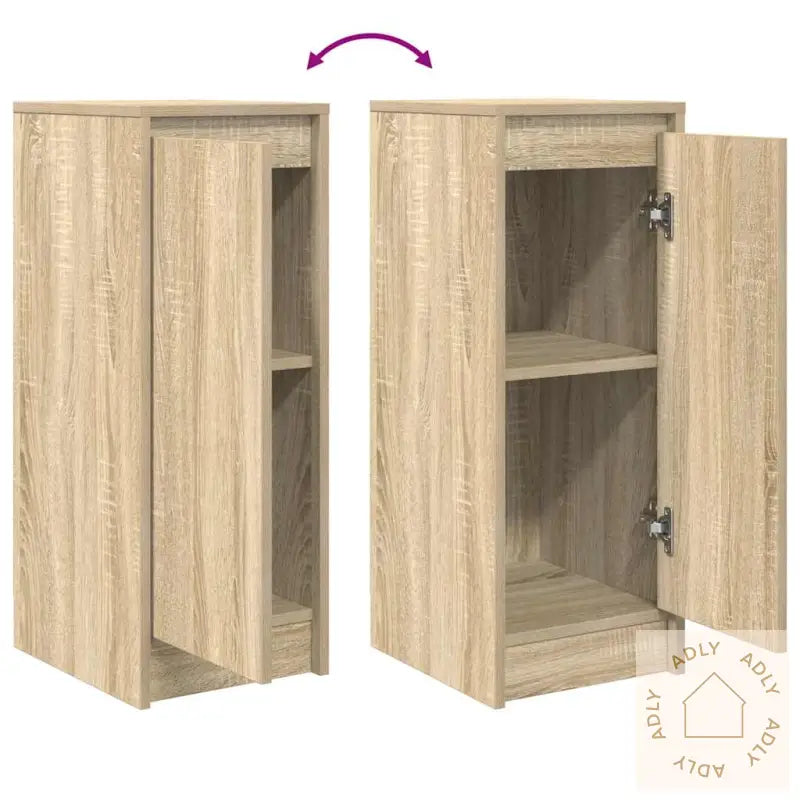 Skjenk Sonoma Eik 29,5X34X76 Cm Konstruert Tre