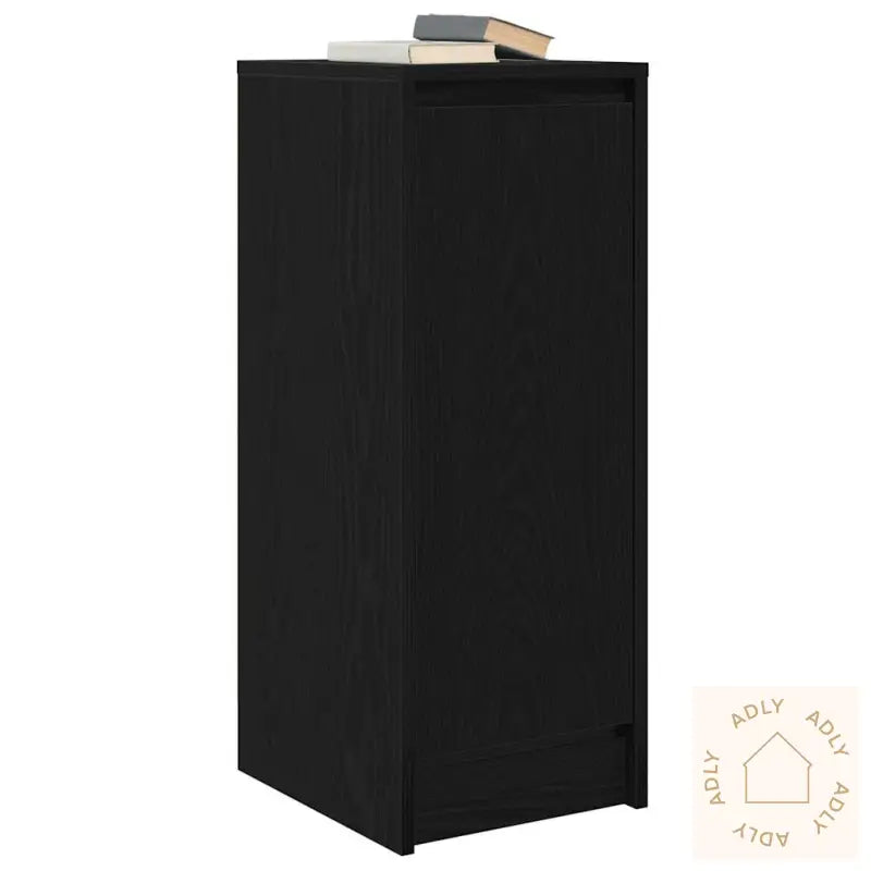 Skjenk Svart Eik 29,5X34X76 Cm Konstruert Tre