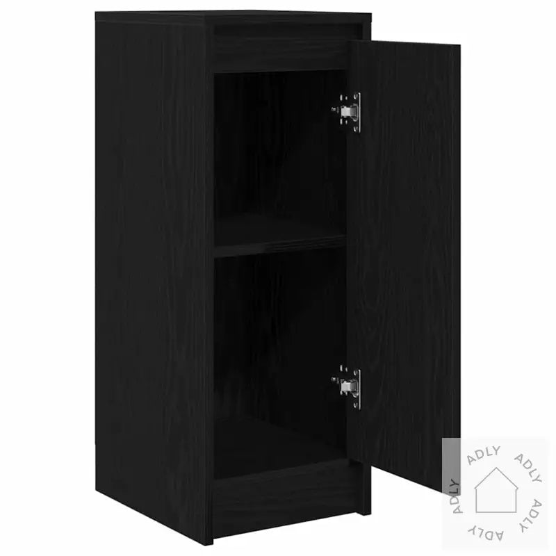 Skjenk Svart Eik 29,5X34X76 Cm Konstruert Tre