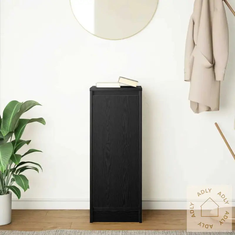 Skjenk Svart Eik 29,5X34X76 Cm Konstruert Tre