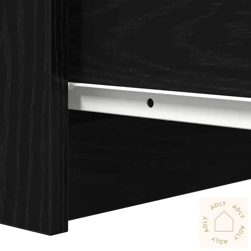 Skjenk Svart Eik 37,5X35X76 Cm Konstruert Tre