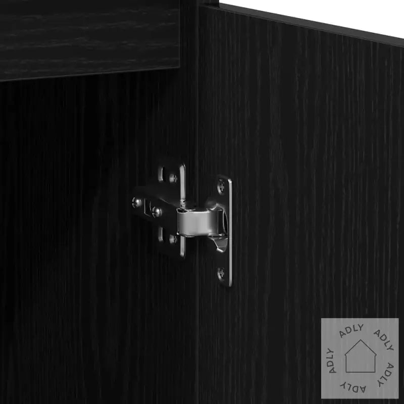 Skjenk Svart Eik 29,5X34X76 Cm Konstruert Tre