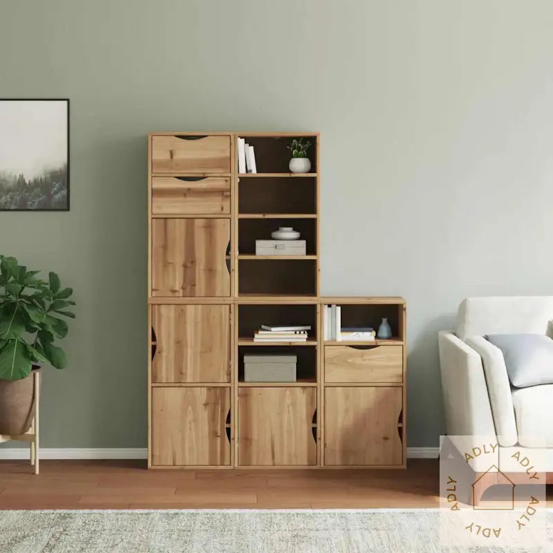Sideskap 5 Stk Odda 40X24X79 Cm Heltre Furu