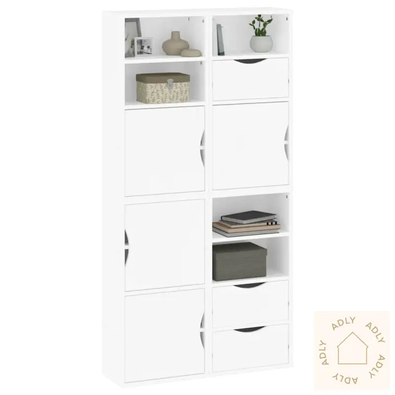 Sideskap 4 Stk Odda Hvit 40X24X79 Cm Heltre Furu
