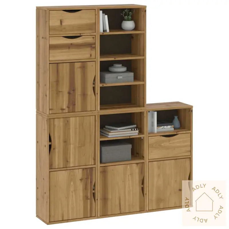 Sideskap 5 Stk Odda 40X24X79 Cm Heltre Furu