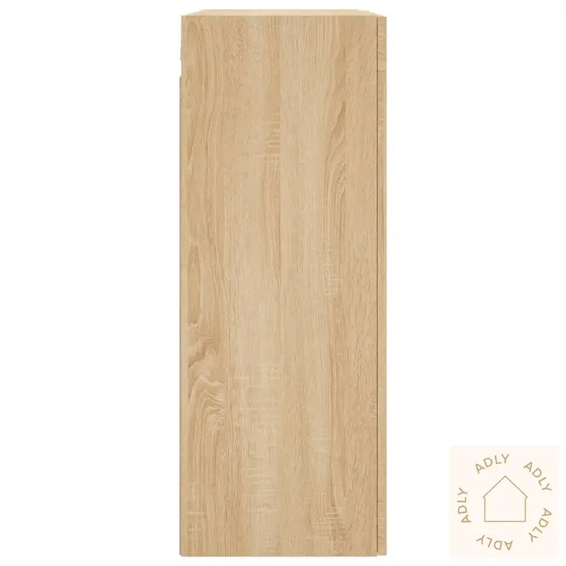 Veggskap 2 Stk Sonoma Eik Konstruert Tre