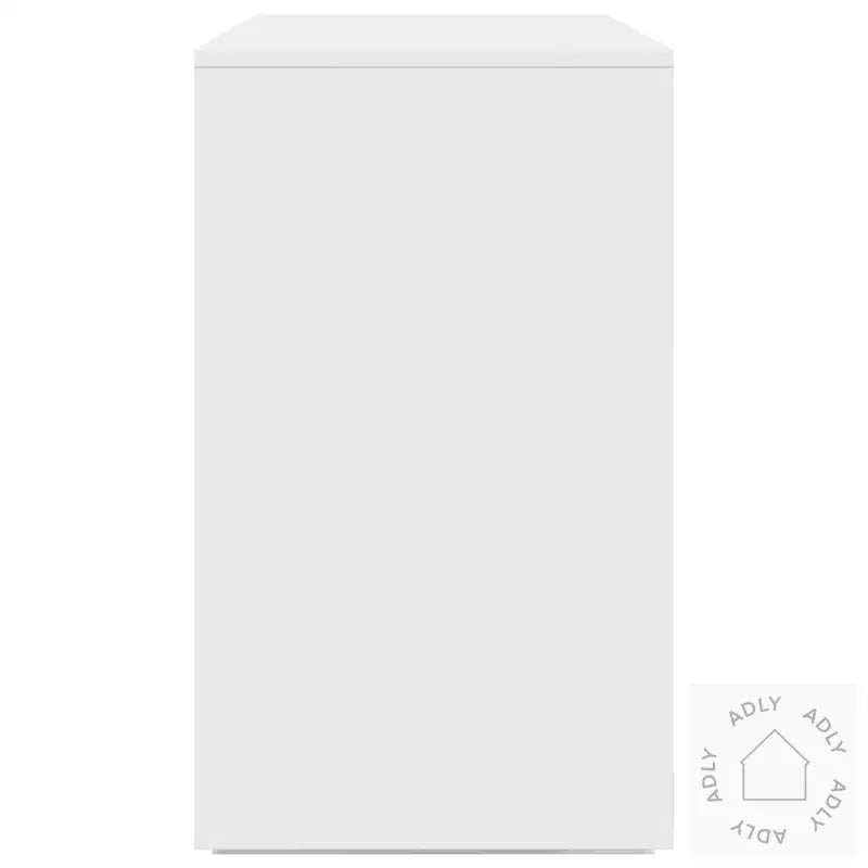 Hvit Sidedisk Hvit Konstruert Tre 120 X 41 X 75 Cm