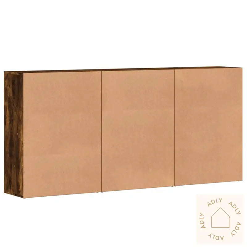Skjenker 3 Stk Røkt Eik 60X31X84 Cm Konstruert Tre
