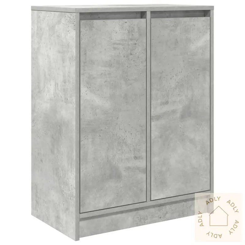 Skjenk Betonggrå 57X34X76 Cm Konstruert Tre