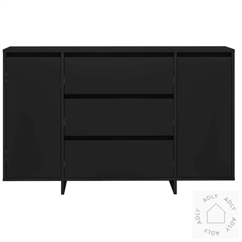 Skjenk Svart 120X41X75 Cm Konstruert Tre